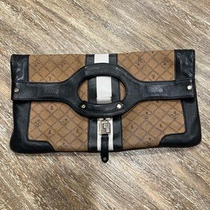 L.A.M.B Signature Foldover Carlisle Clutch